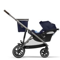 Прогулочная коляска для двойни Cybex Gazelle S шасси Taupe, Deep Black (Черный) - вид 13 миниатюра