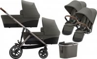 Коляска для двойни 2 в 1 Cybex Gezelle S шасси Taupe, Soho Grey (Серый) - вид 1 миниатюра