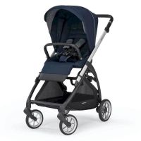 Коляска 4 в 1 Inglesina Electa System Quattro + Автокресло Inglesina Cab (0-13 кг), Soho Blue (Синий) - вид 3 миниатюра