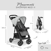 Коляска прогулочная Hauck Shopper Neo II, Grey (Серый) - вид 8 миниатюра