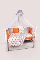 Комплект в кроватку AmaroBaby (19 предметов), Lucky (Оранжевый, Поплин / Бязь) - вид 1 миниатюра