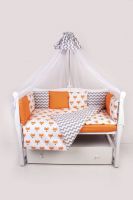 Комплект в кроватку AmaroBaby (19 предметов), Lucky (Оранжевый, Поплин / Бязь) - вид 3 миниатюра