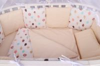 Комплект в кроватку AmaroBaby Baby Boom (3 предмета), Эскимо / Белый - вид 1 миниатюра